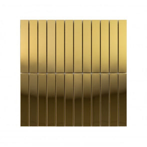 Lux Gold Kit Kat Gloss (2.3cm x 14.8cm) 30cm x 30cm Mosaic Tile