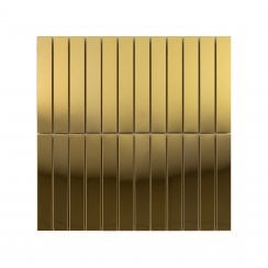 Lux Gold Kit Kat Gloss (2.3cm x 14.8cm) 30cm x 30cm Mosaic Tile