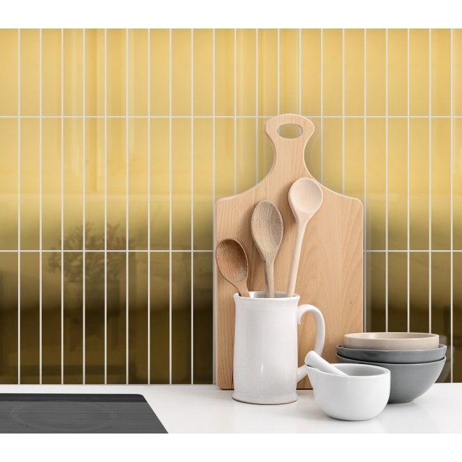 Lux Gold Kit Kat Gloss (2.3cm x 14.8cm) 30cm x 30cm Mosaic Tile