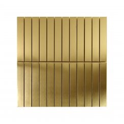 Lux Gold Kit Kat Matt (2.3cm x 14.8cm) 30cm x 30cm Mosaic Tile