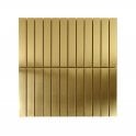 Lux Gold Kit Kat Matt (2.3cm x 14.8cm) 30cm x 30cm Mosaic Tile
