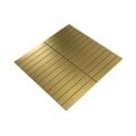 Lux Gold Kit Kat Matt (2.3cm x 14.8cm) 30cm x 30cm Mosaic Tile