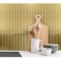 Lux Gold Kit Kat Matt (2.3cm x 14.8cm) 30cm x 30cm Mosaic Tile