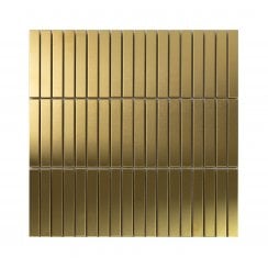 Lux Gold Mini Kit Kat Matt (1.5cm x 9.8cm) 30cm x 30cm Mosaic Tile