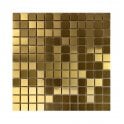 Lux Gold Square (2.3cm x 2.3cm) 29.8cm x 29.8cm Mosaic Tile
