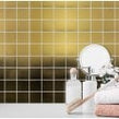 Lux Gold Square Gloss (4.8cm x 4.8cm) 30cm x 30cm Mosaic Tile