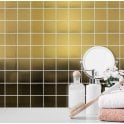 Lux Gold Square Gloss (4.8cm x 4.8cm) 30cm x 30cm Mosaic Tile