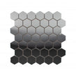 Lux Silver Hexagon Gloss (4.8cm x 4.8cm) 30cm x 30cm Mosaic Tile