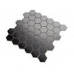 Lux Silver Hexagon Gloss (4.8cm x 4.8cm) 30cm x 30cm Mosaic Tile