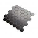 Lux Silver Hexagon Gloss (4.8cm x 4.8cm) 30cm x 30cm Mosaic Tile