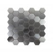 Lux Silver Hexagon Matt (4.8cm x 4.8cm) 30cm x 30cm Mosaic Tile