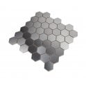 Lux Silver Hexagon Matt (4.8cm x 4.8cm) 30cm x 30cm Mosaic Tile