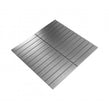 Lux Silver Kit Kat Matt (2.3cm x 14.8cm) 30cm x 30cm Mosaic Tile