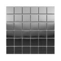 Lux Silver Square Gloss (4.8cm x 4.8cm) 30cm x 30cm Mosaic Tile