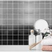 Lux Silver Square Gloss (4.8cm x 4.8cm) 30cm x 30cm Mosaic Tile
