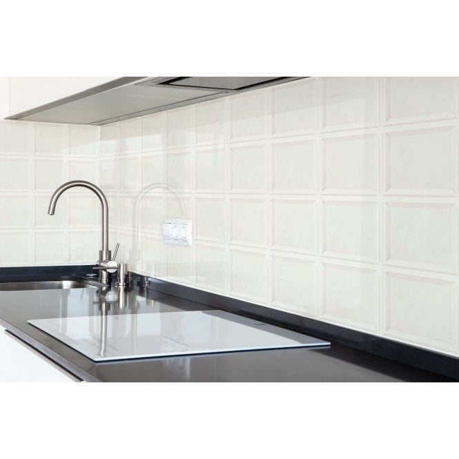 Madison Frame Pearl 12cm x 14cm Wall Tile