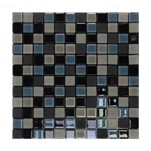 Malla Black 30cm x 30cm Peel & Stick Mosaic Tile