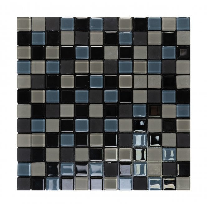 Malla Black 30cm x 30cm Peel & Stick Mosaic Tile