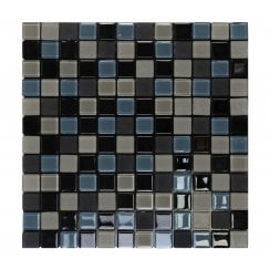 Malla Black 30cm x 30cm Peel & Stick Mosaic Tile