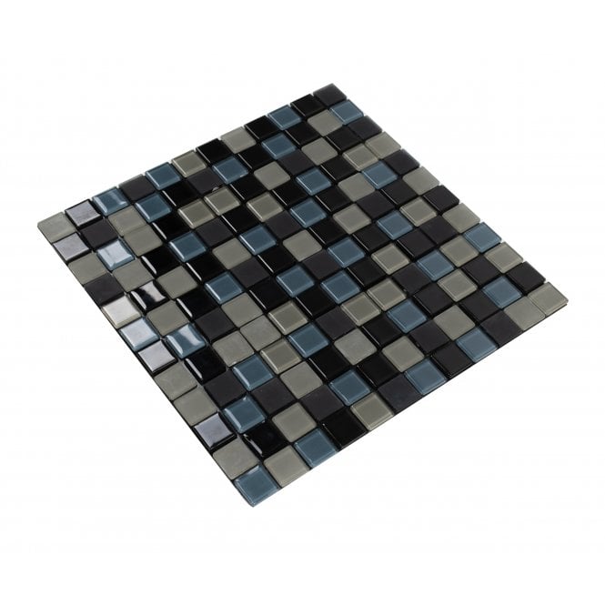 Malla Black 30cm x 30cm Peel & Stick Mosaic Tile