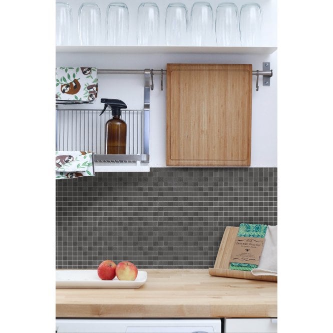 Malla Brown 30cm x 30cm Peel & Stick Mosaic Tile