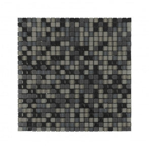 Malla Mini Black 30cm x 30cm Peel & Stick Mosaic Tile
