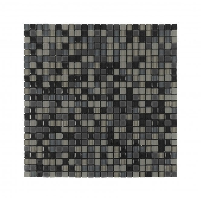 Malla Mini Black 30cm x 30cm Peel & Stick Mosaic Tile