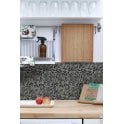 Malla Mini Black 30cm x 30cm Peel & Stick Mosaic Tile
