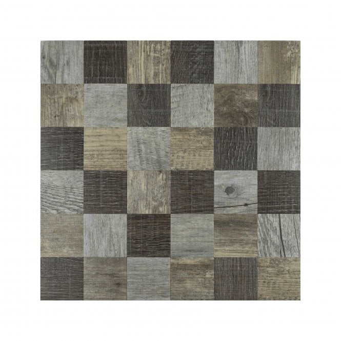 Malla Wood Mosaic 30cm x 30cm Peel & Stick Mosaic Tile