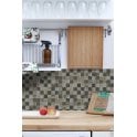 Malla Wood Mosaic 30cm x 30cm Peel & Stick Mosaic Tile