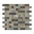 Malla Wood Brick Mosaic 30cm x 30cm Peel & Stick Mosaic Tile