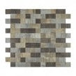 Malla Wood Brick Mosaic 30cm x 30cm Peel & Stick Mosaic Tile