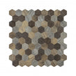 Malla Wood Hexagon Mosaic 30cm x 30cm Peel & Stick Mosaic Tile