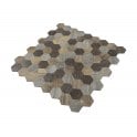 Malla Wood Hexagon Mosaic 30cm x 30cm Peel & Stick Mosaic Tile