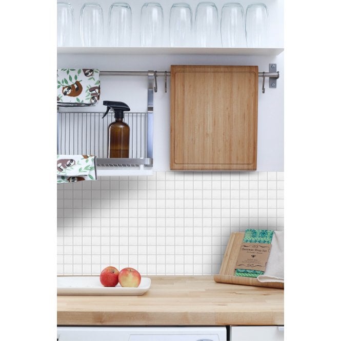 Malla XL White 30cm x 30cm Peel & Stick Mosaic Tile