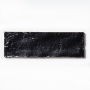 Equipe Mallorca Black 6.5cm x 20cm Wall Tile
