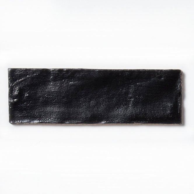Equipe Mallorca Black 6.5cm x 20cm Wall Tile