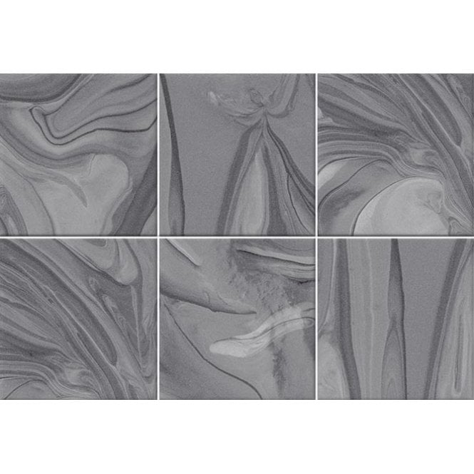 Vives Mankai Silver Grey 23cm x 33.5cm Wall Tile