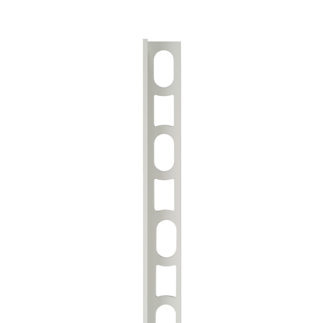 Mapei Color Aluminium Straight Edge Tile Trim 103 Moon White 2.7m 10mm