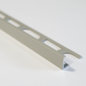 Mapei Color Aluminium Straight Edge Tile Trim 111 Silver Grey 2.7m 10mm
