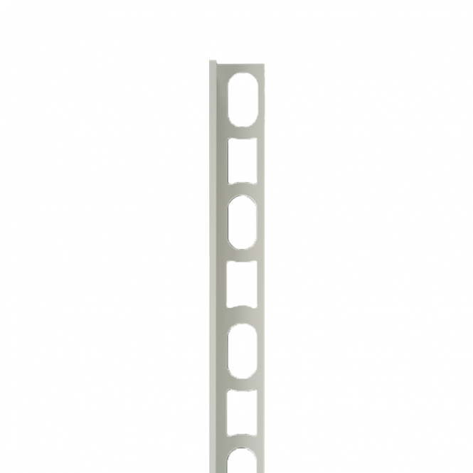 Mapei Color Aluminium Straight Edge Tile Trim 111 Silver Grey 2.7m 10mm