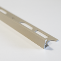 Mapei Color Aluminium Straight Edge Tile Trim 123 Ancient White 2.7m 10mm