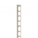 Mapei Color Aluminium Straight Edge Tile Trim 123 Ancient White 2.7m 10mm