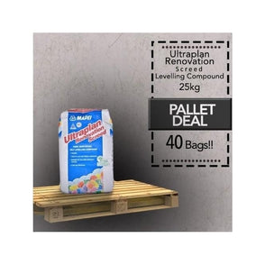 Mapei Ultraplan Renovation Levelling Compound 25kg Pallet Deal- 40 Bags