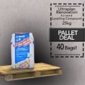 Mapei Ultraplan Renovation Levelling Compound 25kg Pallet Deal- 40 Bags