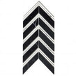 Marmi Black Marble Polished 27.5cm x 15cm Mosaic Tile
