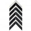 Marmi Black Marble Polished 27.5cm x 15cm Mosaic Tile