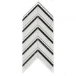 Marmi Carrara Marble Polished 27.5cm x 15cm Mosaic Tile