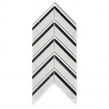 Marmi Carrara Marble Polished 27.5cm x 15cm Mosaic Tile