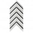 Marmi Carrara Marble Polished 27.5cm x 15cm Mosaic Tile